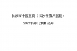长沙市中医医院（长沙市第八医院）2022年部门预算公开